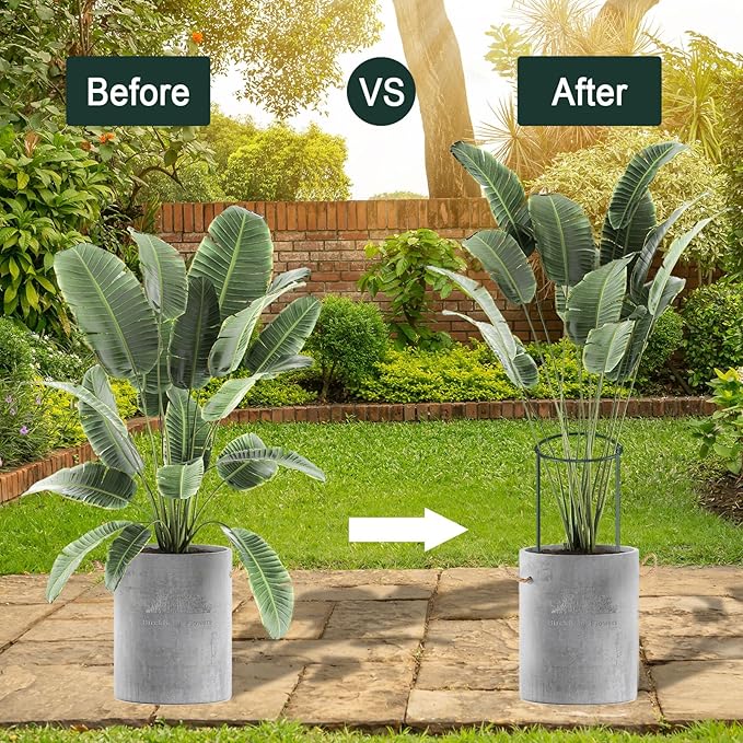 12 Pack Plant Support Stakes, Metal Peonies Cages and Supports, Peony Cage, Plant Support Ring, Garden Plant Support for Ourdoor Plants, Rose, Peony,Tomato, Hydrangea Vine Plant 10" W x 16" H