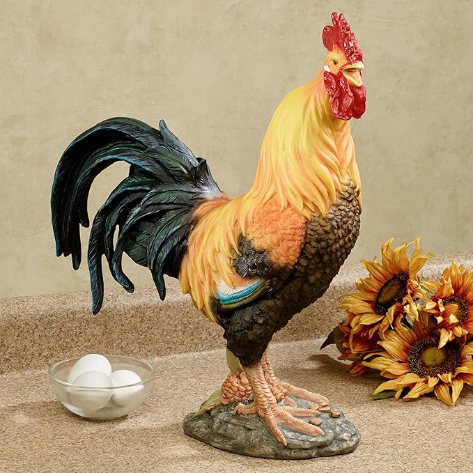 Touch of Class Wild Rooster Table Sculpture Multi Warm