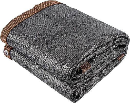 90% 20 X 48 FT Black Shade Cloth, Outdoor Woven Sun Shade with Grommets, Durable Breathable Netting Shading Antifreezing for Patio, Garden, DIY Home, Plants Cover, Greenhouse, Dog Kennel