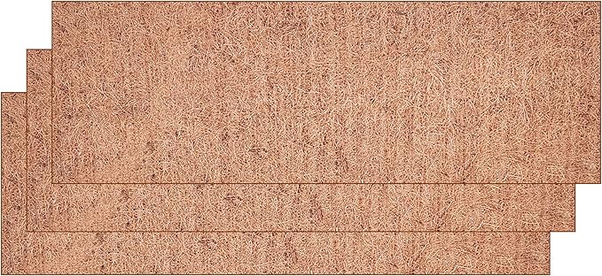 Deepthi Coco Coir Fiber Sheet Roll – 12 x 36 Inch, Pack of 3 – Natural Coconut Mat for Planters, Garden Beds, Pet Cages, Basket Liners, Reptile Bedding, Snow/Ice Anti-Slip Mat, Mulch Barrier