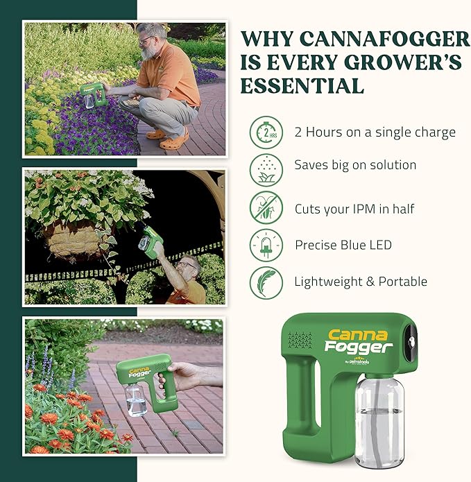 Petra CannaFogger Electric Spray Bottle - Battery Plant Sprayer Mister - Electric Sprayer Pump - Automatic Mister for Plants, Perfect for Pest Control, Spider Mites Spray for Indoor & Outdoor Plants