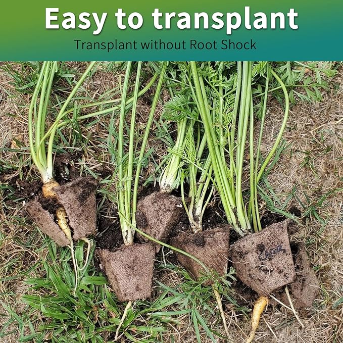 320Cells Seedling Start Trays,20 Pack Peat Pots Seedling Pots Biodegradable,Seedling Starter Kit,Organic Germination Plant Starter Trays