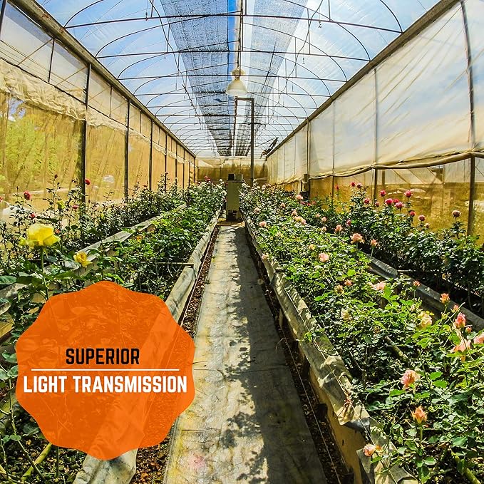 Farm Plastic Supply - Clear IRAC Greenhouse Plastic Sheeting - 6 Mil - (24' x 10') - 4 Year UV Resistant Infrared Anti-Condensate Green House Covering Thermal Greenhouse Plastic 6 mil