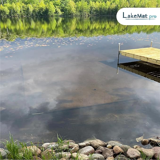 LakeMat-Pro - Lake and Pond Weed Mat for a Natural, Weed-Free Bottom – Easy and Safe Weed Control