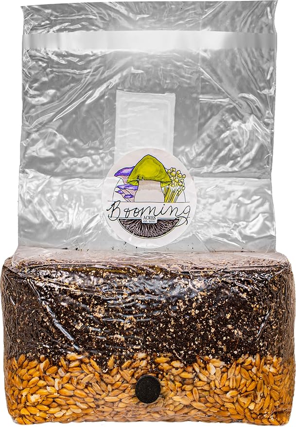 | The Magical 5lb All-in-One Mushroom Grow Bag | Mushroom Grow Kit | Harvest Your own Happiness | Discover The Magic of Growing Mushrooms - 5lb Grow Bag Mushroom Starter Kit