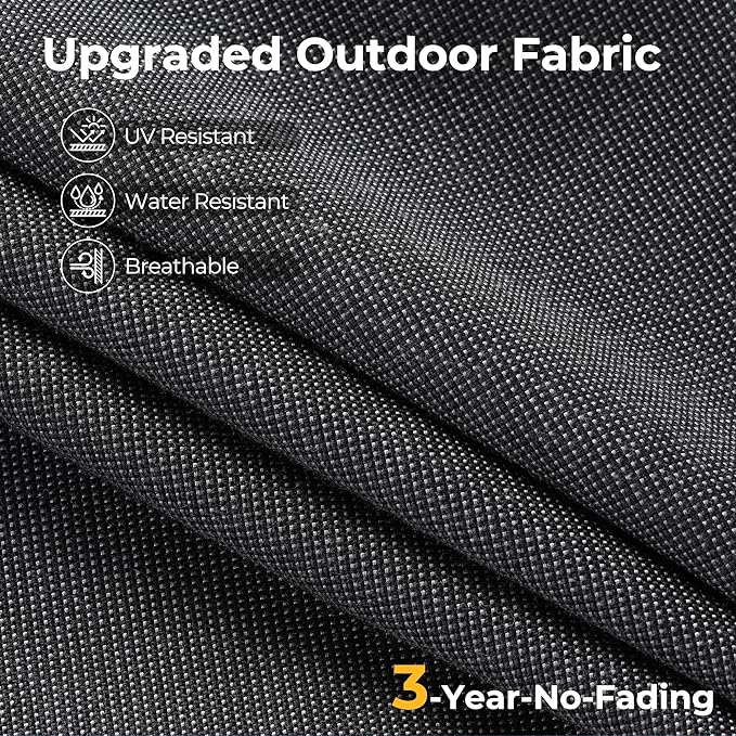 HOOOWOOO 7 Piece Patio Sectional Furniture Set,Modern Wicker Outdoor Conversation Sofa Sets,Weather Resistant Modular L Shaped Outside Couch Table Set(Black)