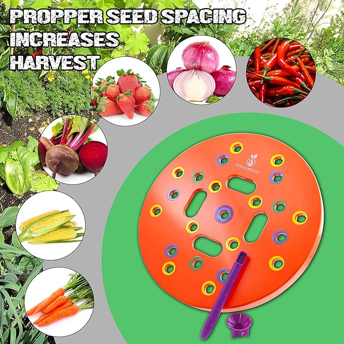 Seeding Square, Seeding Circle and The Row Seeder - All Seed Spacers in one Bundle