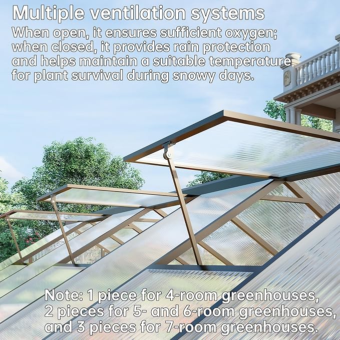 CQZY 8x10 FT Greenhouse for Outdoors,Green House for Outside,Dark Gray