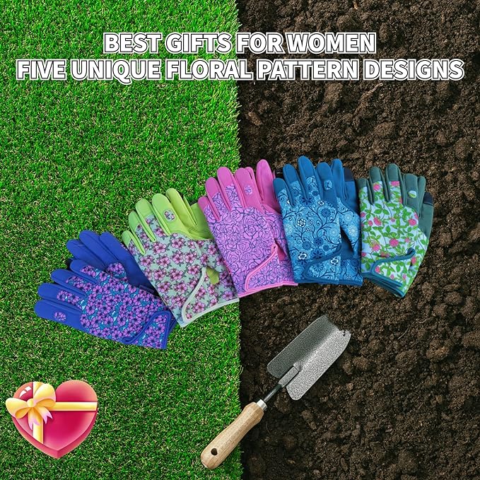 Thorn Proof&Puncture Resistant Gardening Gloves with Grip,Garden Gloves for Women, Leather Work Gloves,Gifts