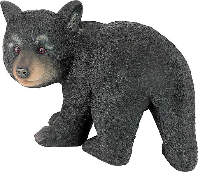 Design Toscano QM2594300 Roly-Poly Bear Cub Statue, Walking Bear,Full Color