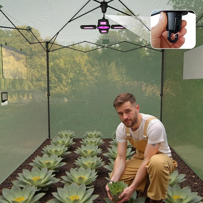 8X12 FT Pop Up Greenhouse,Greenhouse for Outdoors, Portable Walk-in Greenhouses with Roll-Up Zipper Door, PE Cover Greenhouses for Garden and Backyard, Easy Setup