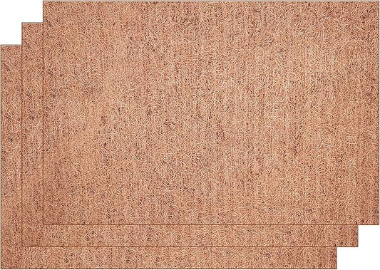 Deepthi Coco Coir Fiber Sheet Roll – 24 x 36 Inch, Pack of 3 – Natural Coconut Mat for Planters, Garden Beds, Pet Cages, Basket Liners, Reptile Bedding, Snow/Ice Anti-Slip Mat, Mulch Barrier