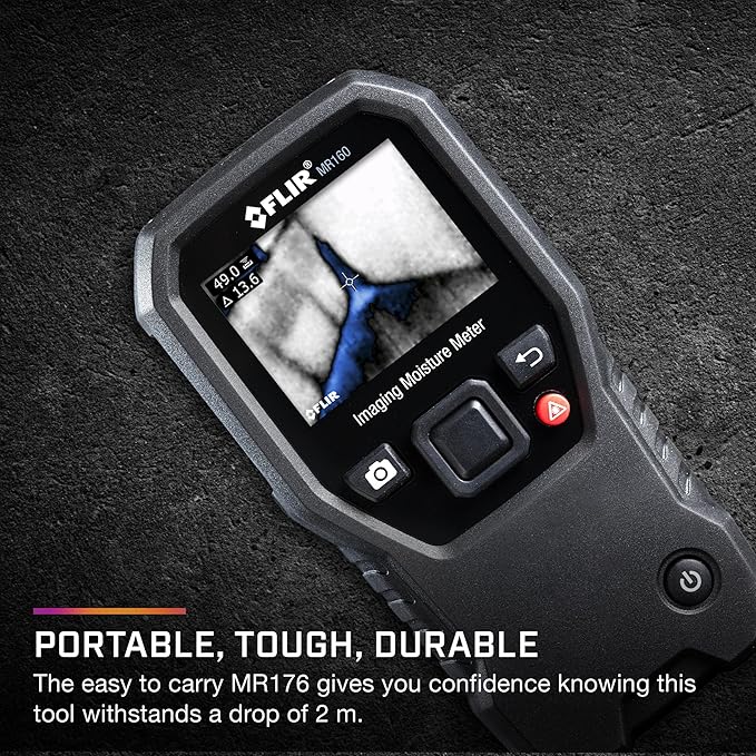 FLIR MR160 - Thermal Imaging Moisture Meter - with IGM (Infrared Guided Measurement), Pin and Pinless