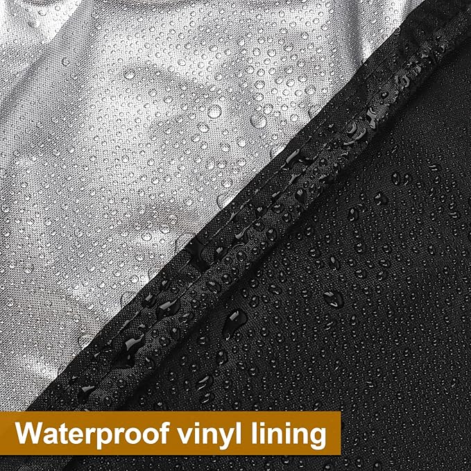 Waterproof Cover for Best Choice Products 5 Piece Outdoor Wicker Table Set 59"x59"x38", Protective Cover for Outdoor Bar Table and Stools Set