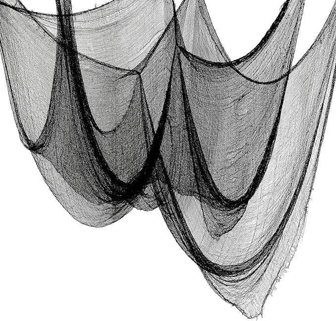 5Pcs Halloween Creepy Cloth Black 30×72inch - Halloween Decorations Clearance - Creepy Spooky Halloween Decorations Outdoor Indoor