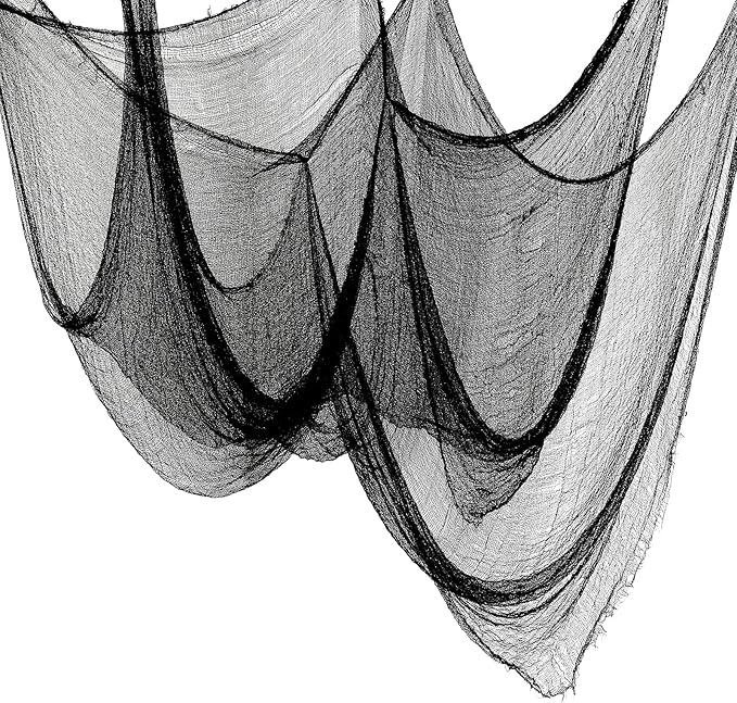 Halloween Creepy Cloth Black 80×160inch - Halloween Decorations Clearance - Creepy Spooky Halloween Decorations Outdoor Indoor…