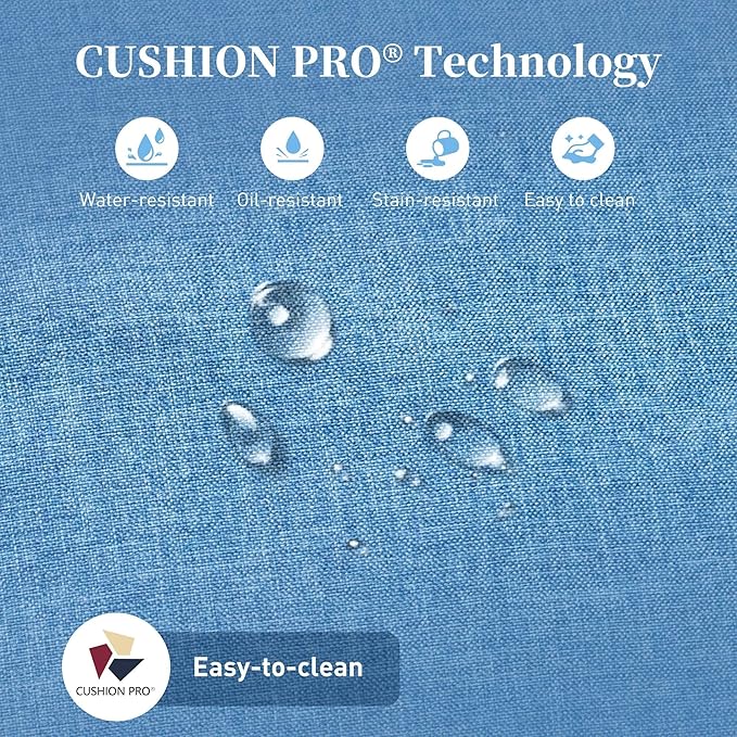 Patio Furniture Set with Swivel Chairs, High Back Wicker Rattan Furniture with 5.5" Thick Cushions and Coffee Table, Outdoor Conversation Set for Backyard Deck,5 Seats, Blue