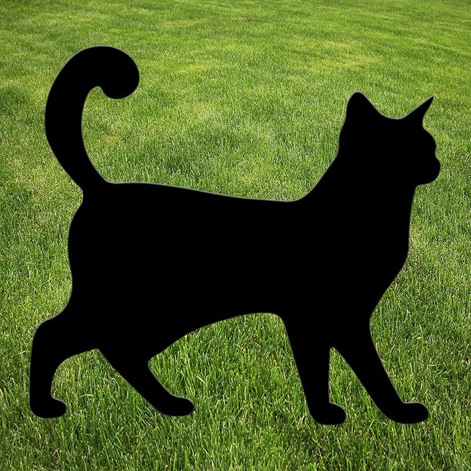 Black Cat Cats Halloween Yard Sign Home Outdoor Lawn Decoration With Stakes Scary Spooky Decor12x12 Inches (Cat 3)