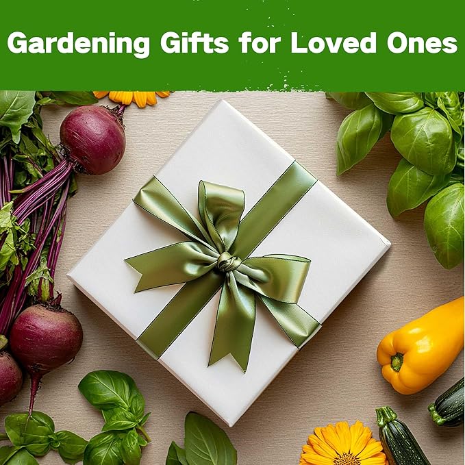 LUSH&DEW Full Companion Plants Vegetable Seed Bank, Gardening Gifts for Women Men, 32 Varieties 30,000+ Non-GMO Heirloom Fall Garden Seeds, Raised Garden Bed, Survival Seed Kit Emergency Food Supplies