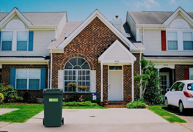 Yard Waste Sticker - Yard Waste Bin Sign - with Helpful Tips and Do & Don't Reminder - 3-5 Year Indoor/Outdoor Rated - Heavy Duty, Weather Proof, Ultra Durable - USA Made (6x2 inch), 4 Labels