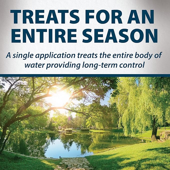 Airmax Wipeout Pond Weed Defense, Herbicide & Aquatic Weed Control, Controls Duckweed & Other Unwanted Submerged & Floating Vegetation, Easy-to-Use & Long Lasting, All-Season Treatment - 1 Gallon