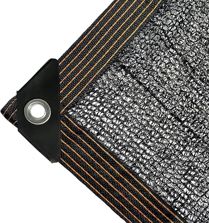 winemana 50% Black Shade Cloth, 20 x 48 FT Durable Mesh Tarp with Grommets, Garden Sunblock Shade Cloth Shading Antifreezing for Plants Cover, Greenhouse, Barns Kennel, Patio, Tomatoes