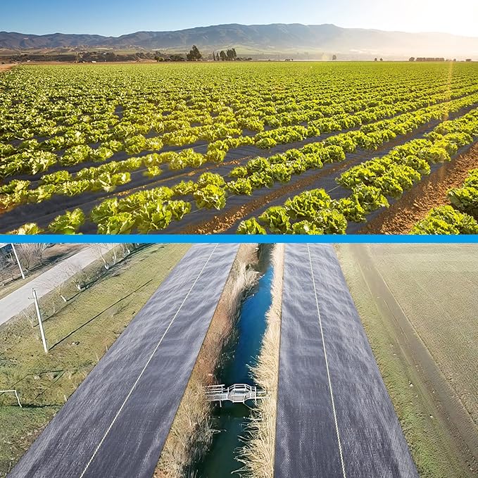 4ft x50ft Black Weed Barrier Landscape Premium Fabric-Heavy Duty Woven Ground Cloth with Superior Permeability Weed Control Convenient Design