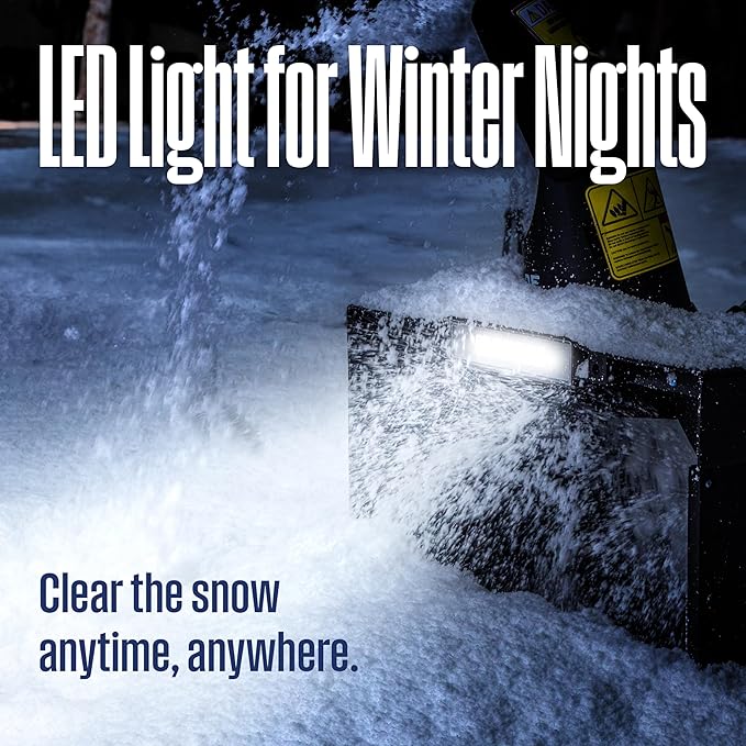 Westinghouse WSnow18T 48V Cordless Snow Blower 18 Inch Tool, Steel Auger, Brushless Motor, 25ft Throwing Distance, Plows 650lbs/min, Compatible with Snow Joe Batteries (Battery & Charger Not Included)