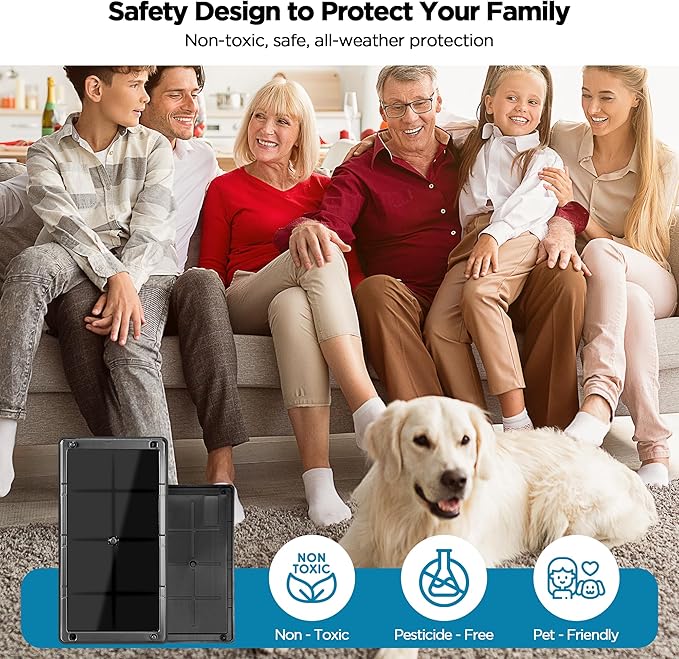 Glue Traps for Mice 12 Pack, Mouse Rat Taps, Extra Strength, Pre-Baited Adhesive Sticky Boards, Heavy Duty Glue Traps for Snake, Lizard, Insect, Safe Home Pest Control