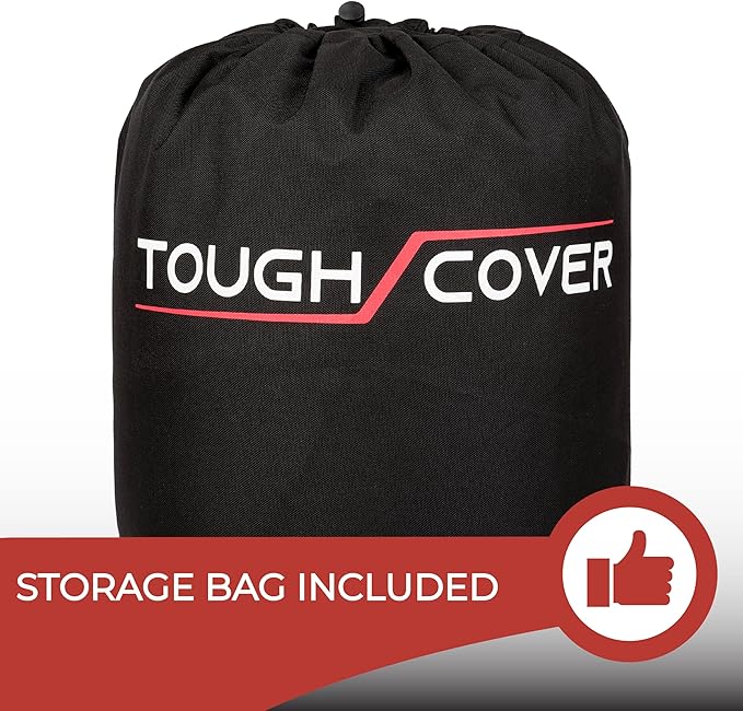 Tough Cover Snow Thrower Cover - Standard Size, Premium Black - Waterproof Outdoor Heavy Duty Snowblower Cover with UV Protection & Secure Fit for Storage & Wood Chipper