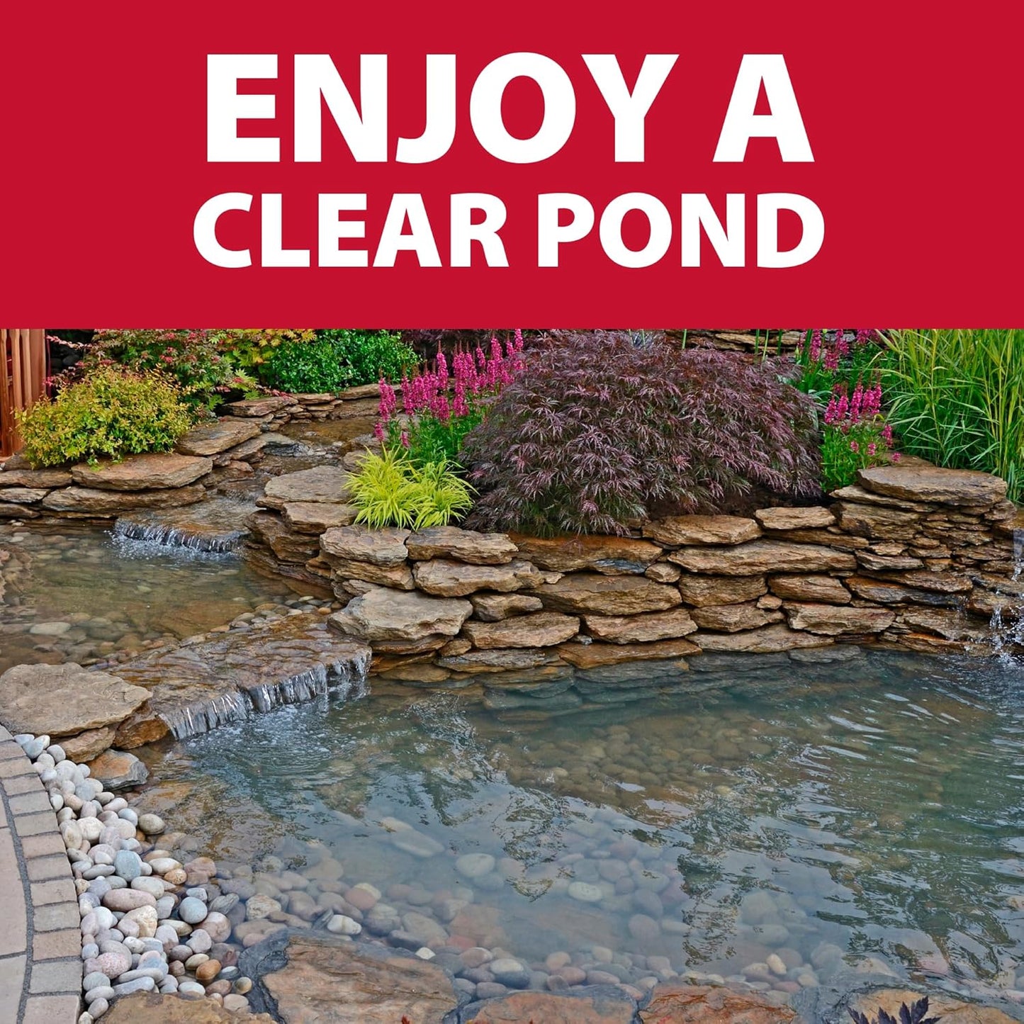 The Pond Guy Clarity Defense Water Garden Flocculant, Clear Cloudy Water, Stimulate Beneficial Microbe Growth, Fish, Plant & Animal Safe, 3 lbs