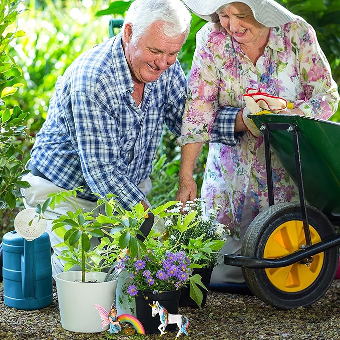 Mood Lab Fairy Garden - Unicorn Rainbow Set of 2 pcs - Miniature Figurines & Accessories Kit