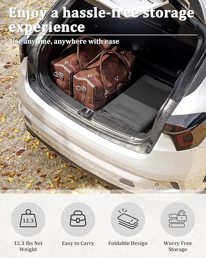 10 X 20 Ft Canopy Replacement Cover Heavy Duty Waterproof UV & Tear Resistant Car Tarp Canopy Tent Garage Top Shelter Oxford Cover with Ball Bungees (Frame is Not Included)