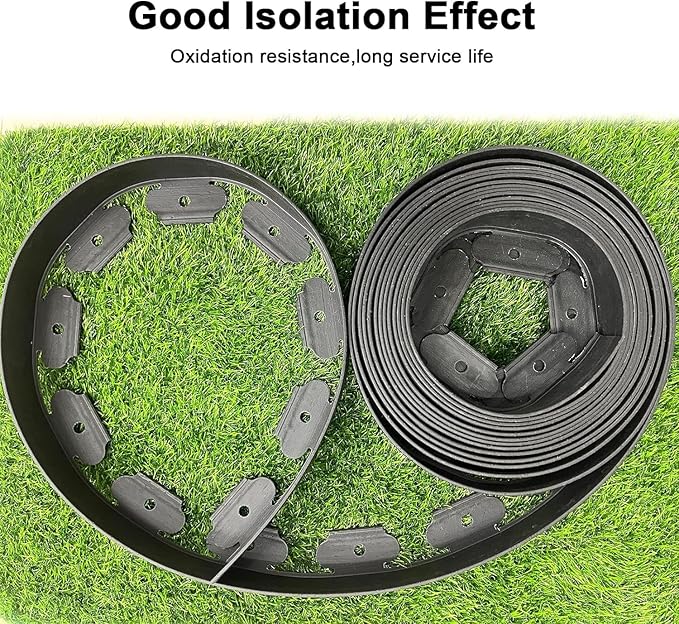 Garden Edging Border,33ft Landscape Edging Borders Garden Border Edging【4INCH Hight】 Paver Edging Include 30 Stakes,Lawn Edging Border for Yard, Lawn, Gardens(Black)