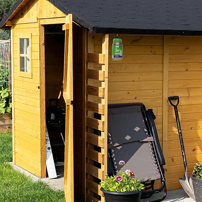 Fly Traps Outdoor- Reusable Hanging Fly Trap- (3-Pack) Add Water to Catch House & Horse Flies in Garden, Backyard & Barn, Natural and Non-Toxic