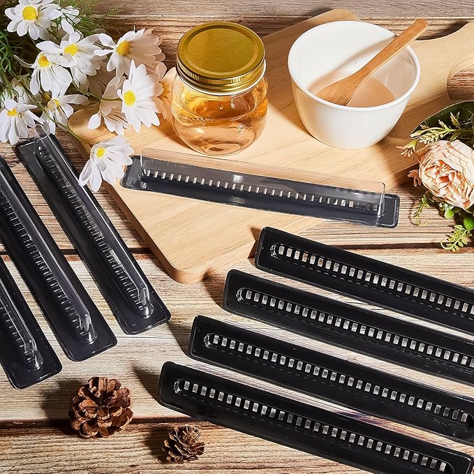 Qualirey 100 Pcs Plastic Beehive Beekeeping Tools Set Hive Trap Beetle Blaster Kit for Hive Beetle Beekeeping Supplies Control Beetles (Black)