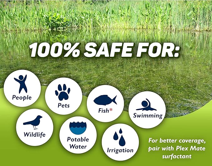 Tsunami DQ Aquatic Herbicide- Quart - 37.3 Percent Diquat Dibromide – Concentrated Aquatic Weed Killer for Lakes and Ponds - Duckweed, Watermeal, Curly Leaf, Pondweed & Many More