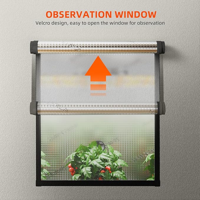 Spider Farmer Pro Series 3x3 Grow Tent, 36"x36"x72" with Roll-up Door, Observation Window Floor Tray, 2000D Thicken Mylar Canvas, 3x3x6 for Hydroponic Indoor Growing for SF4000, SE3000, G3000