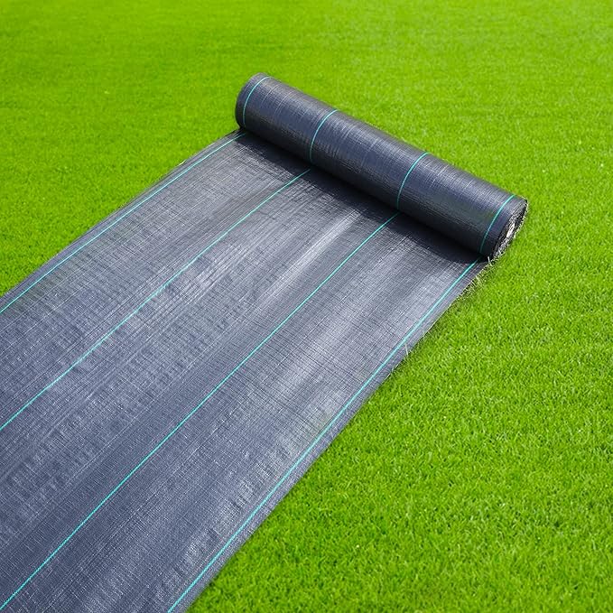 4x180ft Weed Barrier Landscape Fabric Heavy Duty, Premium 3.2oz Weed Barrier Fabric Weed Tarp, Weed Fabric, Garden Landscaping Fabric