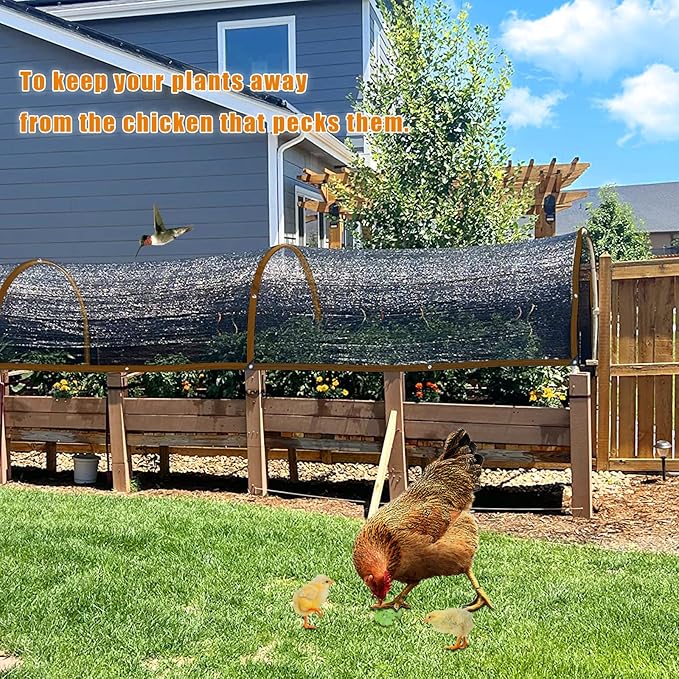 Shade Cloth - for Plants Greenhouse, 70% Sunblock Shade Sails -for Outdoor Garden Pergola Patio Lawn Sun Protection Covers for Kennel Chicken Coop Easier to Hang Plant Net Cover