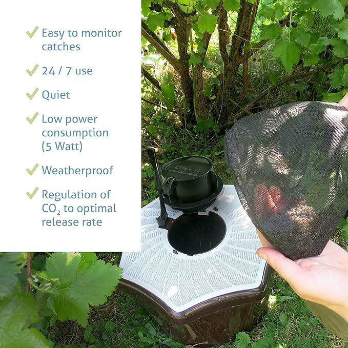 Biogents Mosquitaire Outdoor Mosquito Trap with CO₂ Booster & Sweetscent Lure | Eco-Friendly, Pesticide-Free, Pet-Safe Repellent Alternative | Electric Catcher for Comprehensive Mosquito Control