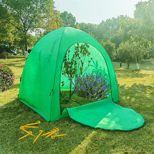 Portable Greenhouse - Walk-in Greenhouse Tent for Outdoors, Winter Plant Covers Freeze Protection, Winter Plant Warm Tent and Frost Covers Protecting Potted Plants Tree (59x59 x60 inch -1PCS)