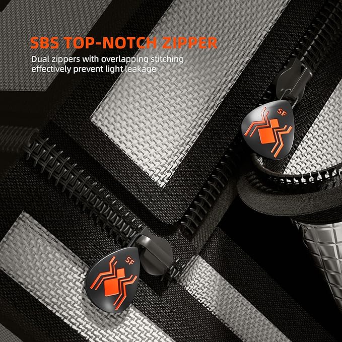 Spider Farmer Small Grow Tent for Seed Starting, 24"x24"x31", with Roll-up Door, Observation Window, Removable Floor Tray, 2000D Thicken Mylar Canvas for Propagation, Germination, Cloning