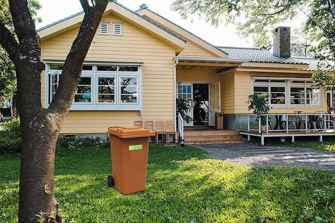 Yard Waste Sticker - Yard Waste Bin Sign - with Helpful Tips and Do & Don't Reminder - 3-5 Year Indoor/Outdoor Rated - Heavy Duty, Weather Proof, Ultra Durable - USA Made (6x2 inch), 20 Labels