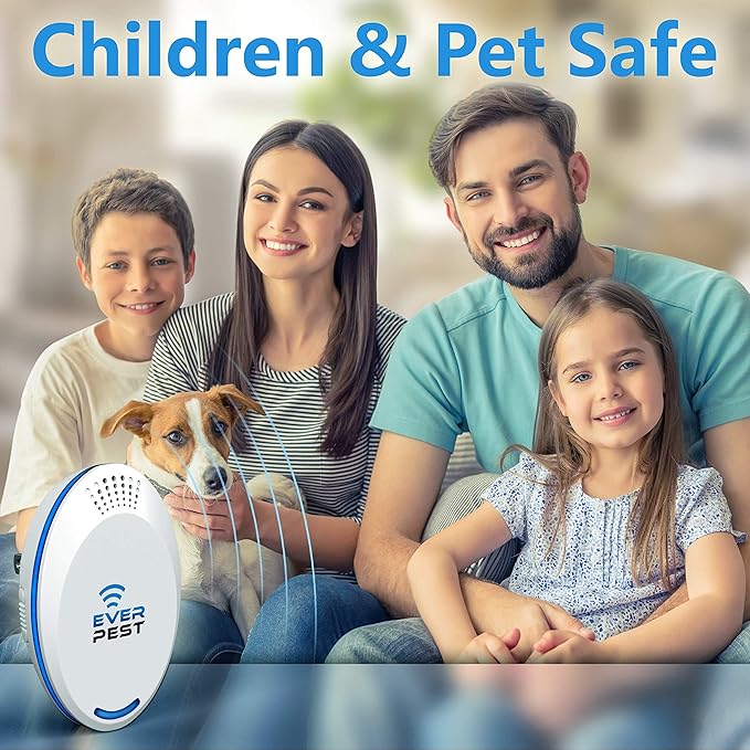 Ultrasonic Pest Control Repeller (2-Pack) Plug in Flea Rat Roach Mosquito Cockroaches Rodent Spider Scorpion Fruit Fly Insect Indoor Plug Repellent