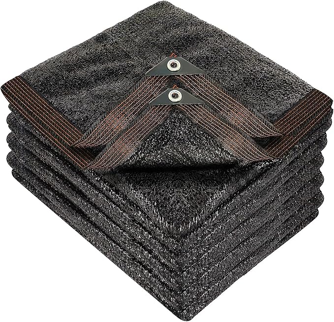 winemana 40% Black Shade Cloth, 20 x 20 FT Durable Mesh Tarp with Grommets, Resistant Garden Sun Shade Netting, Shading Antifreezing for Pergola, Greenhouse, Plants Growing, Chicken Coop