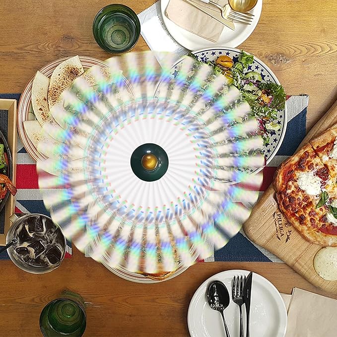 4pack Food Fan for Indoor Meals,Portable Fan for Restaurant,Party,Picnic,Outdoor Dinner(Black)