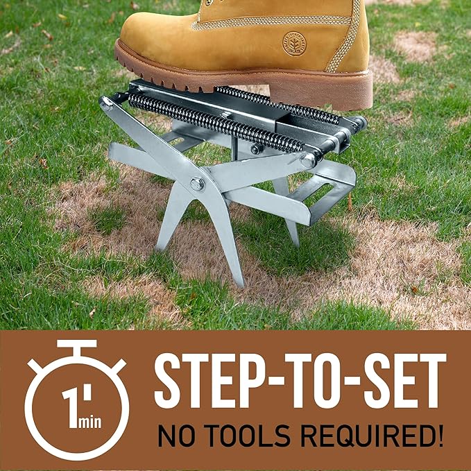 YARDDOG Mole Trap - Step-to-Set Scissor Style, Commercial Grade Durable Steel Ground Exterminator for Lawns, Easy-to-Use & Reusable Design, Silver