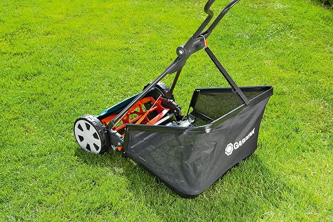 GARDENA (4018) Classic 16" Reel Lawn Mower with 5 Blades. The Lawn Mower for Everyday use with No Gas, No Electricity Makes Mowing a Breeze. Best Yard Tools You can own.
