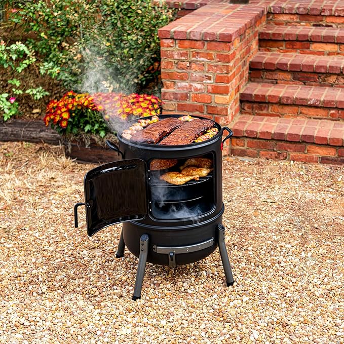 Charbroil® 20" Bullet Charcoal Smoker, Black - 18202076